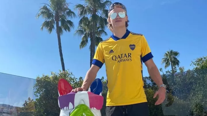 Haaland aparece con camiseta del Boca Juniors y causa revuelo