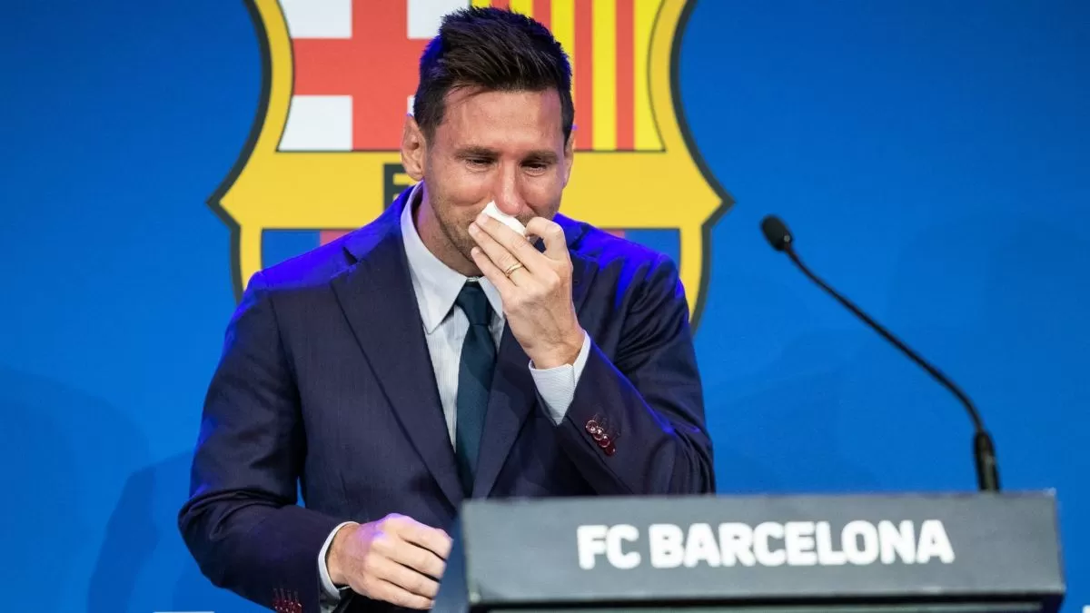 Messi llora en conferencia de despedida: "Tengo mucha tristeza"
