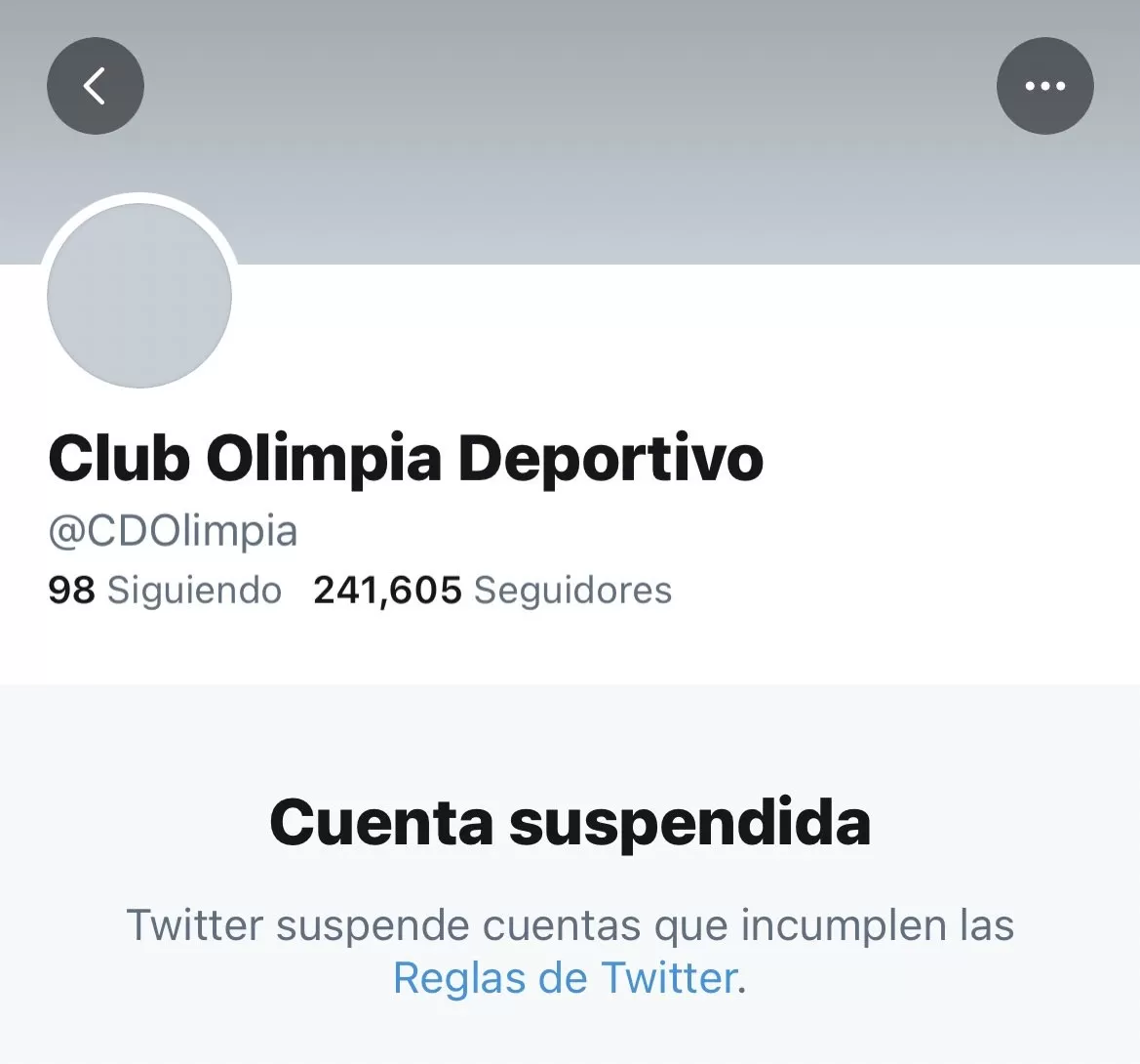 Twitter y ‘Messi’ cancelan cuenta oficial del Olimpia