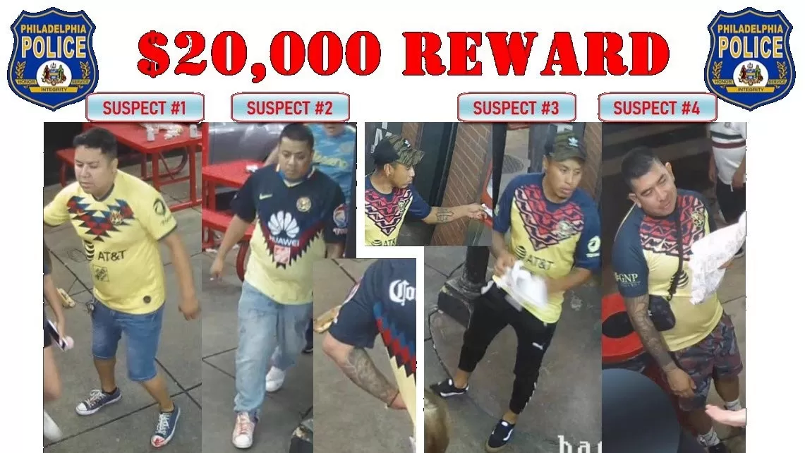 Buscan a cuatro seguidores del América sospechosos de matar a una persona en Philadelphia
