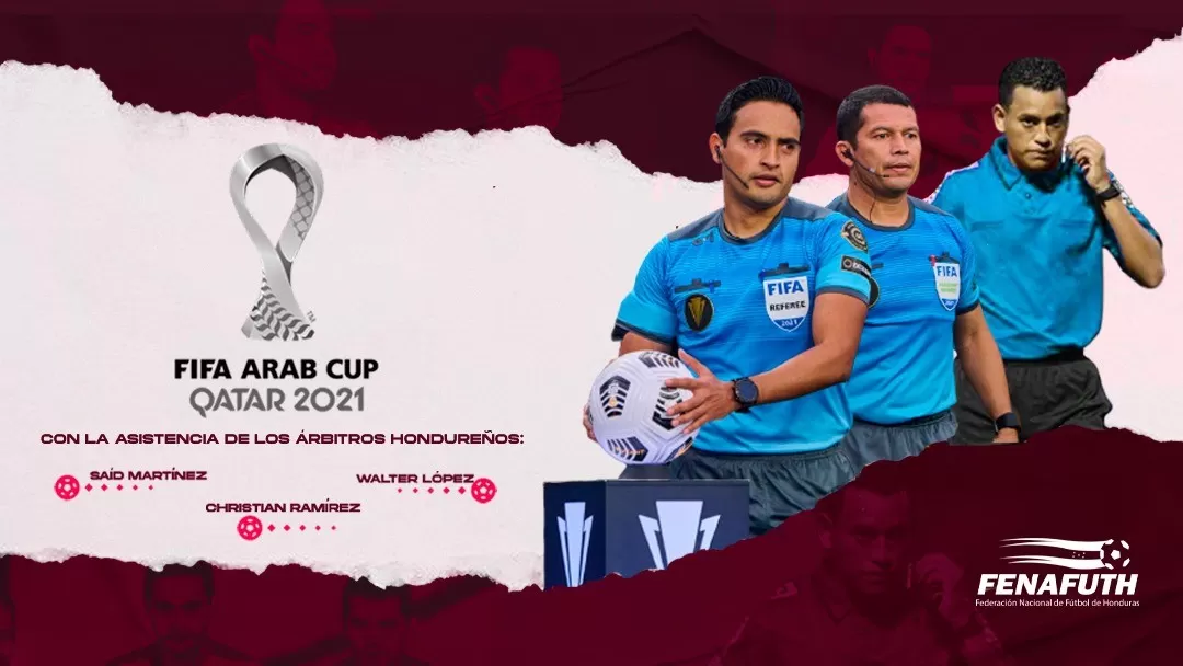 Árbitros catrachos invitados a Copa Árabe en Catar