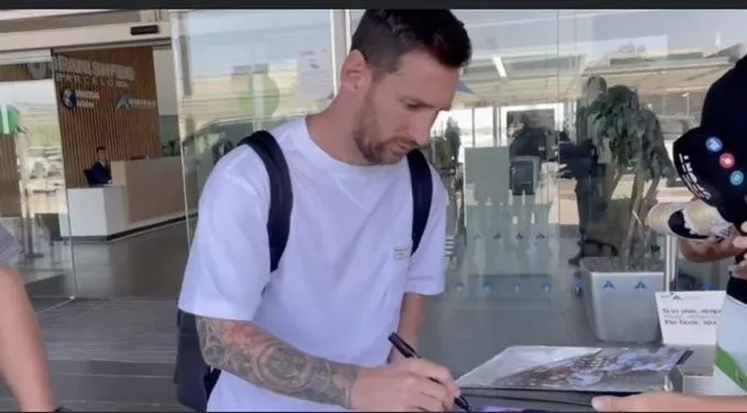 Messi llega a Barcelona