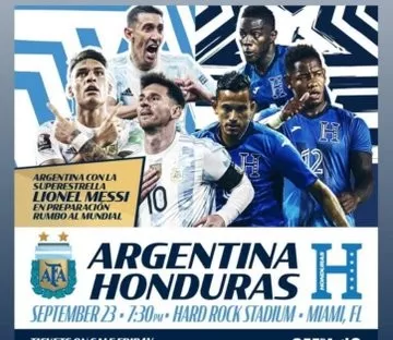 Precios para el partido Honduras-Argentina se disparan