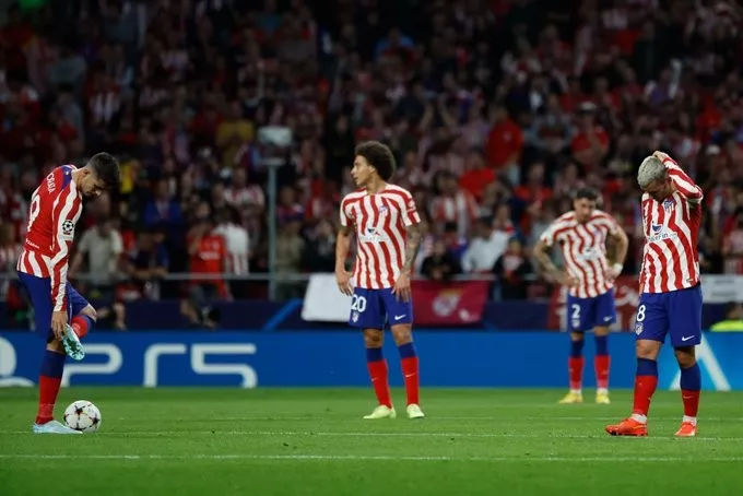 Atlético de Madrid queda eliminado de la Champions