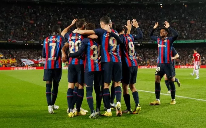 Barcelona golea al Athletic Club en Camp Nou