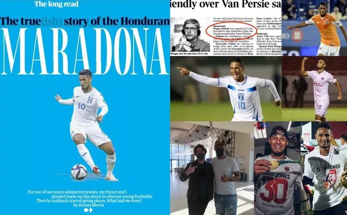 Diario inglés sorprende al catalogar a Alex López como el «Maradona hondureño»