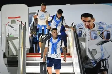 Selección de Argentina arriba a Qatar