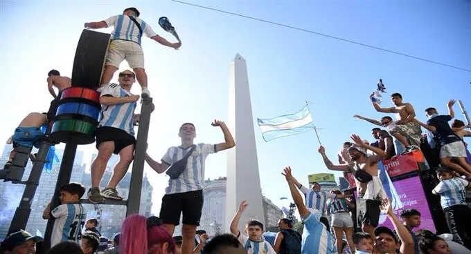 Locura total en Argentina con la presencia de sus campeones 2