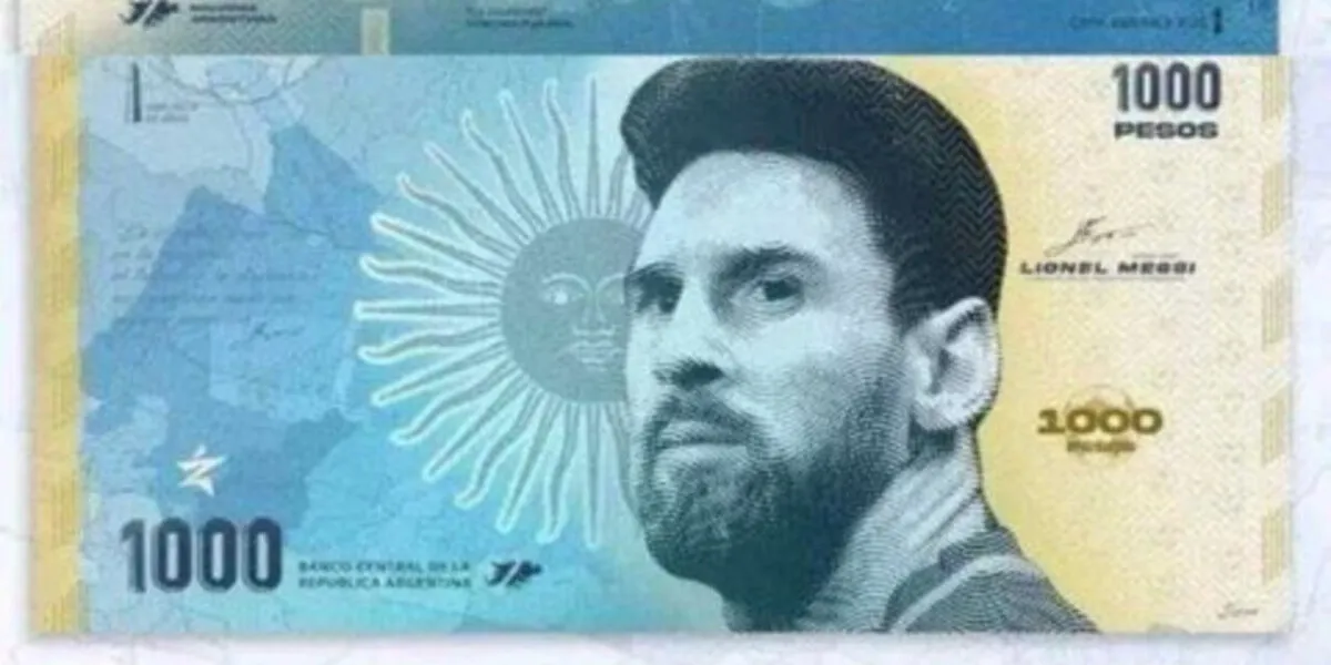 Proponen que Messi aparezca en billete de 1000 pesos