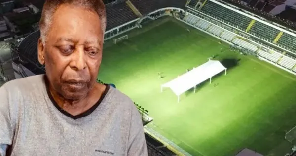 No muere, pero en Brasil preparan funeral de Pelé en estadio del Santos