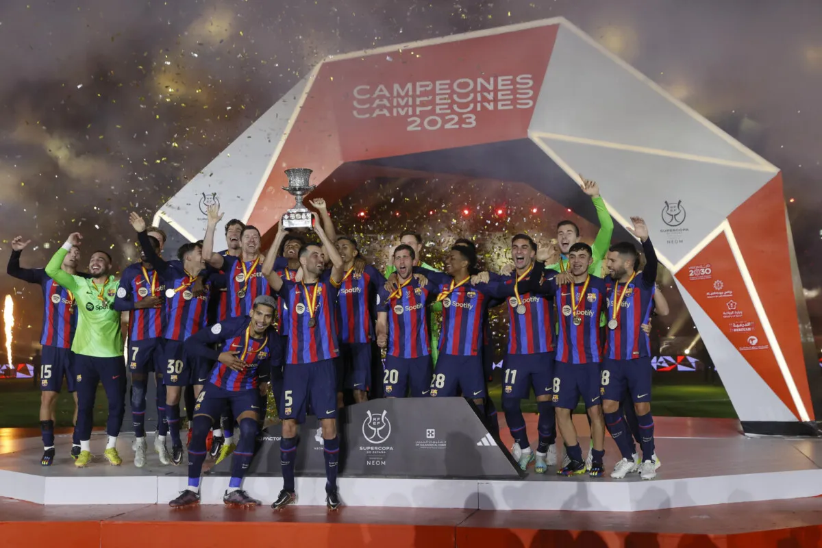 El Barcelona logra su decimocuarta Supercopa española