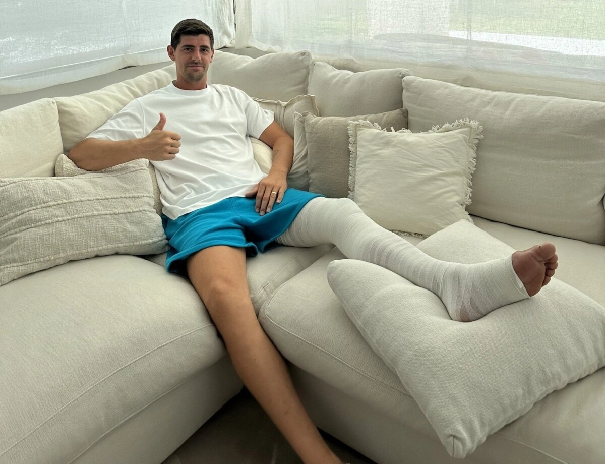 Courtois se rompe la rodilla y será baja en el Real Madrid por seis meses