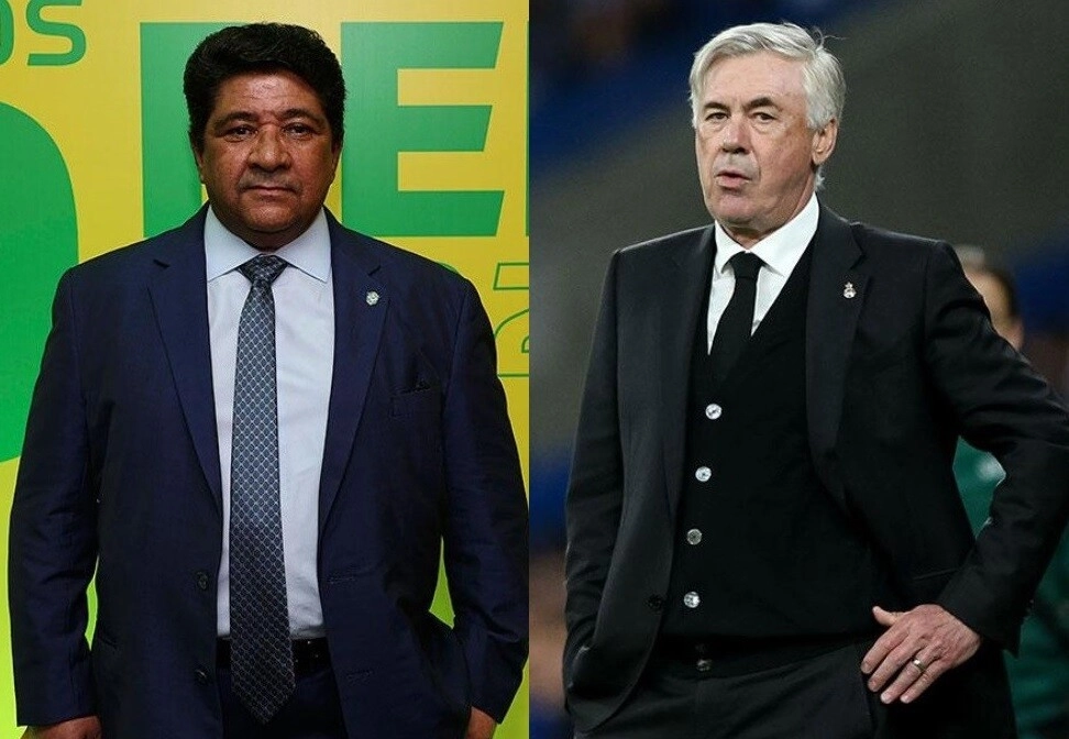Presidente de la Confederación Brasileña de Fútbol cambia de postura al ser consultado por Ancelotti