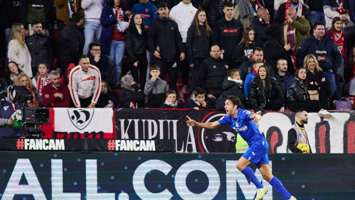 Con el «Choco» Lozano en la banca, Getafe vence a un Sevilla que despide a su técnico