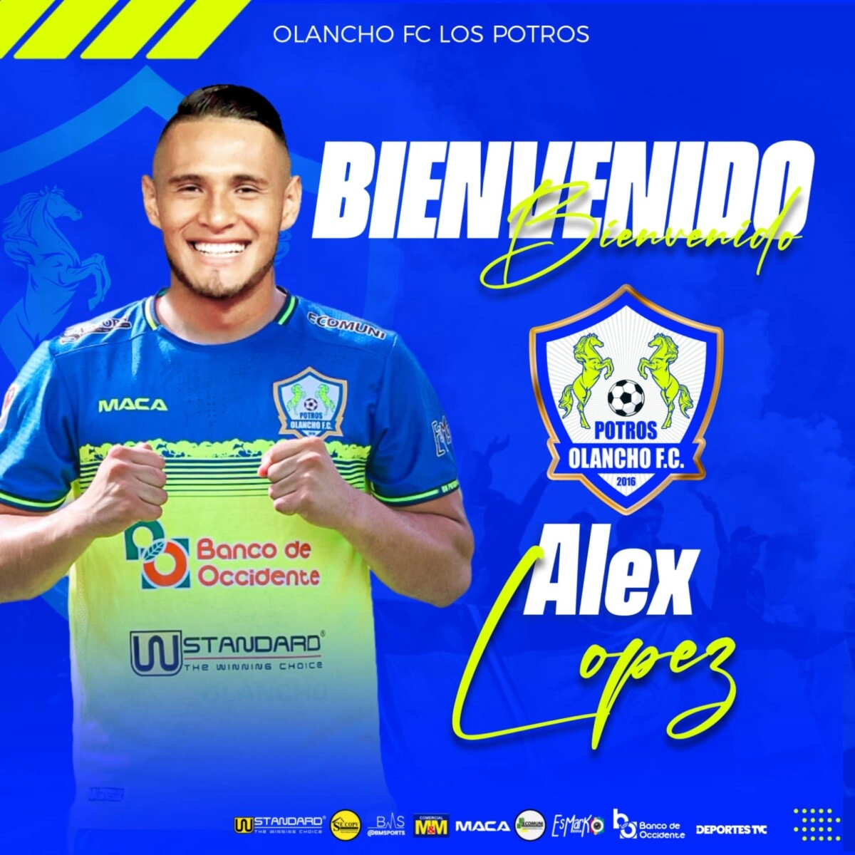 Alex López jugará en el Olancho FC